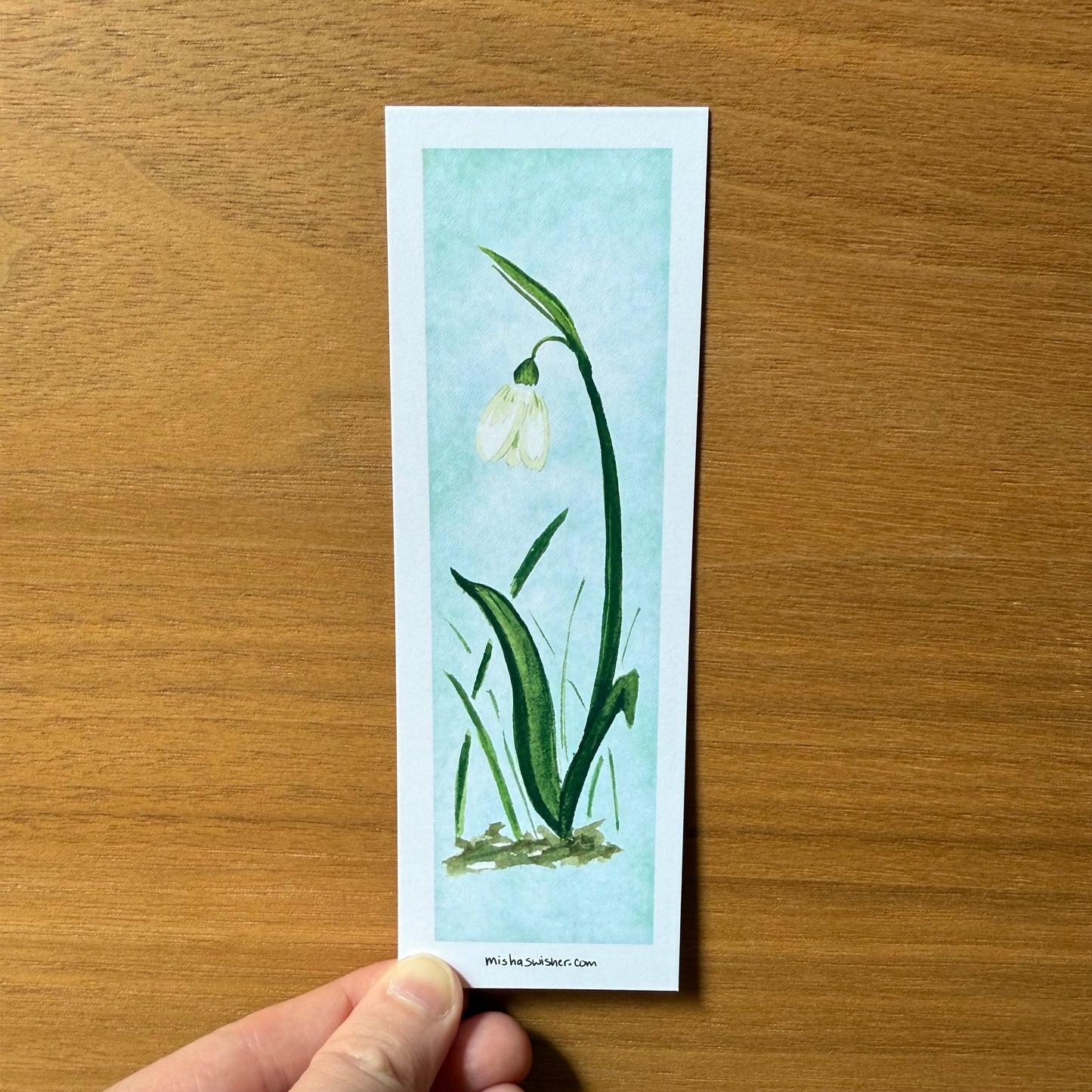 Snowdrop Bookmark