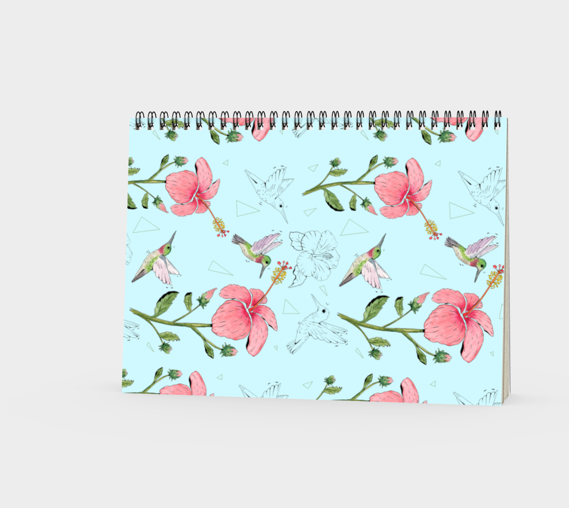 Spiral Hibiscus Notebook