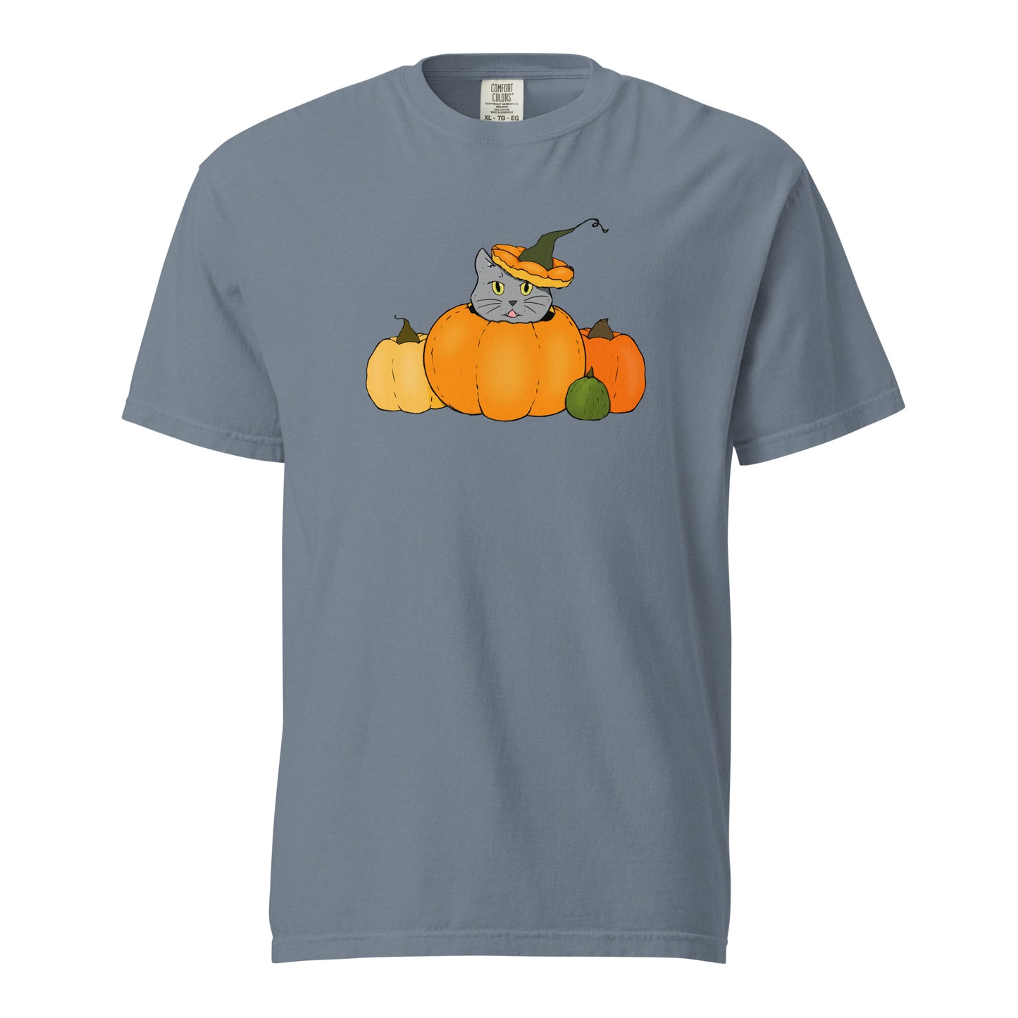 T-shirt Chat Citrouille