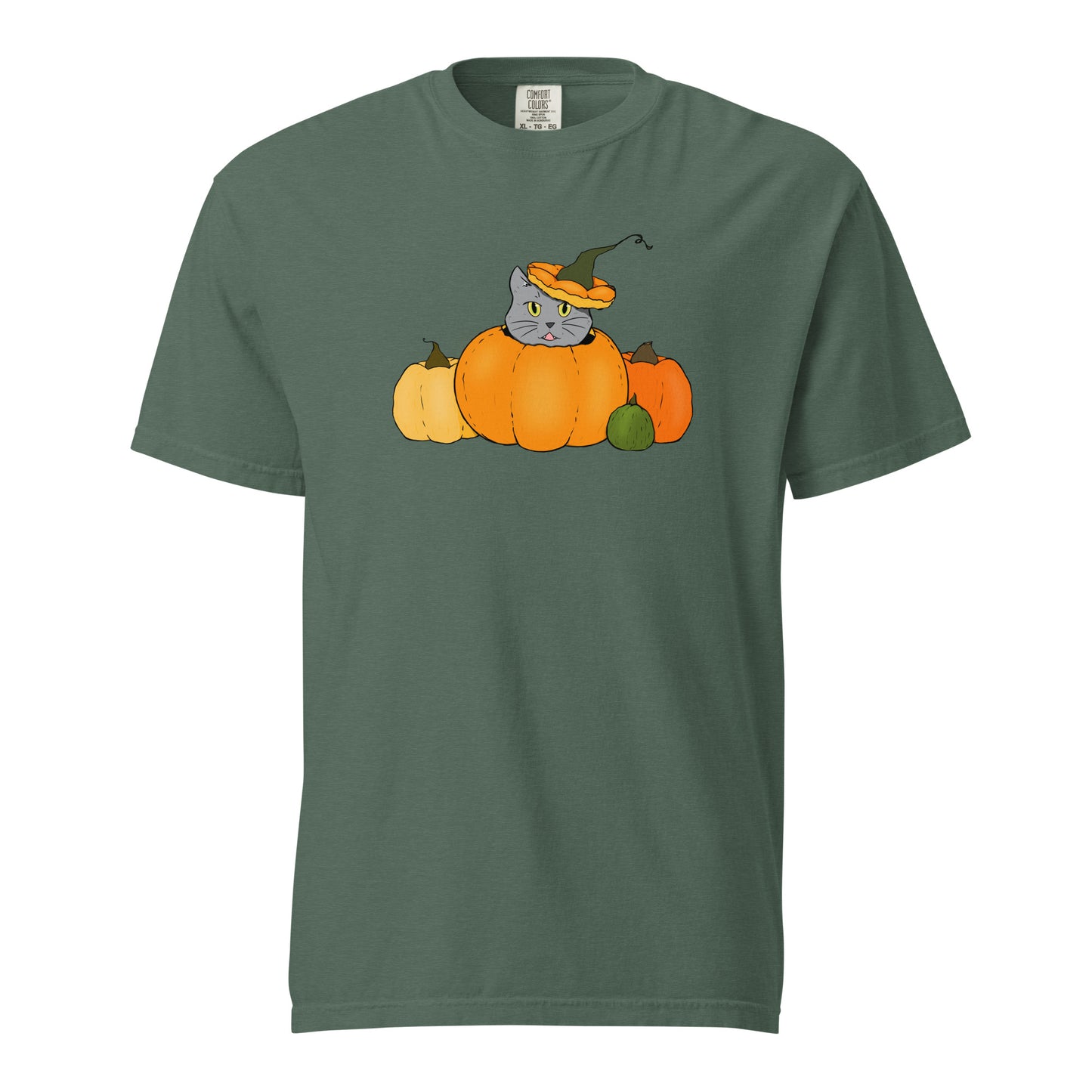 T-shirt Chat Citrouille