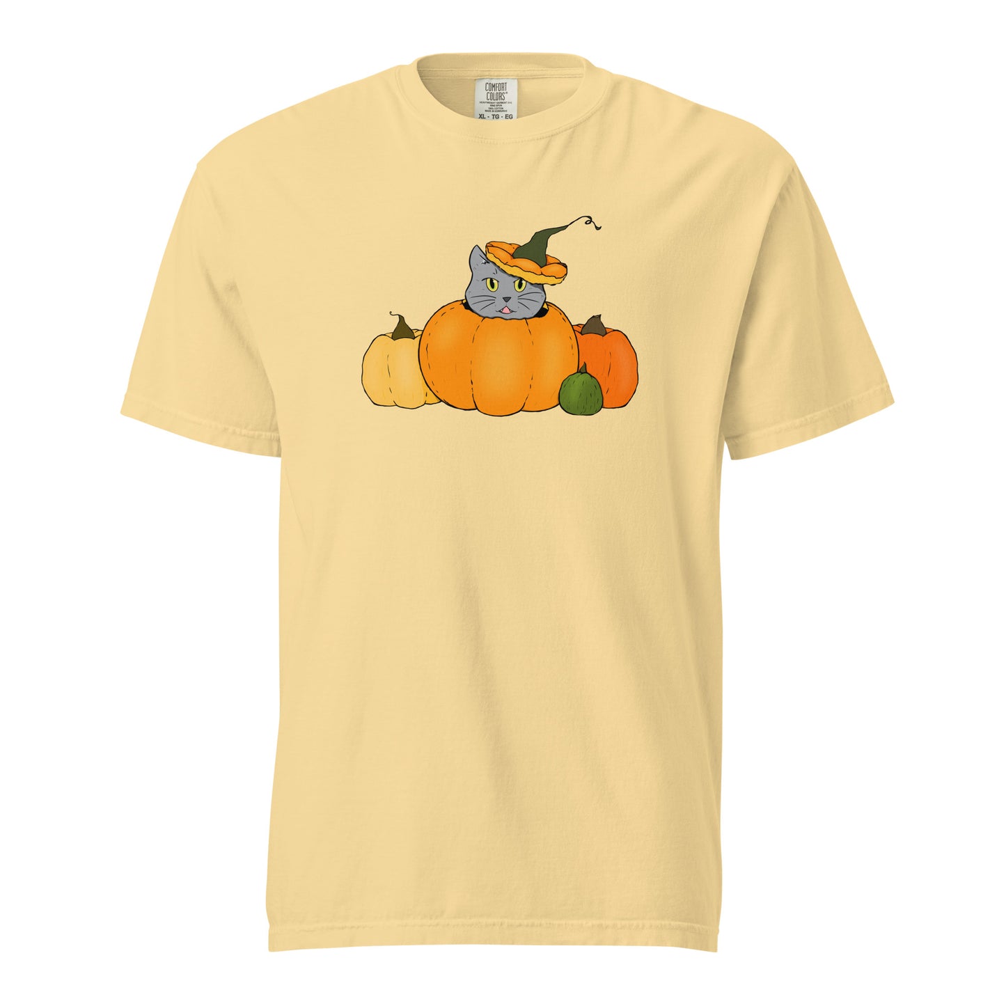 T-shirt Chat Citrouille