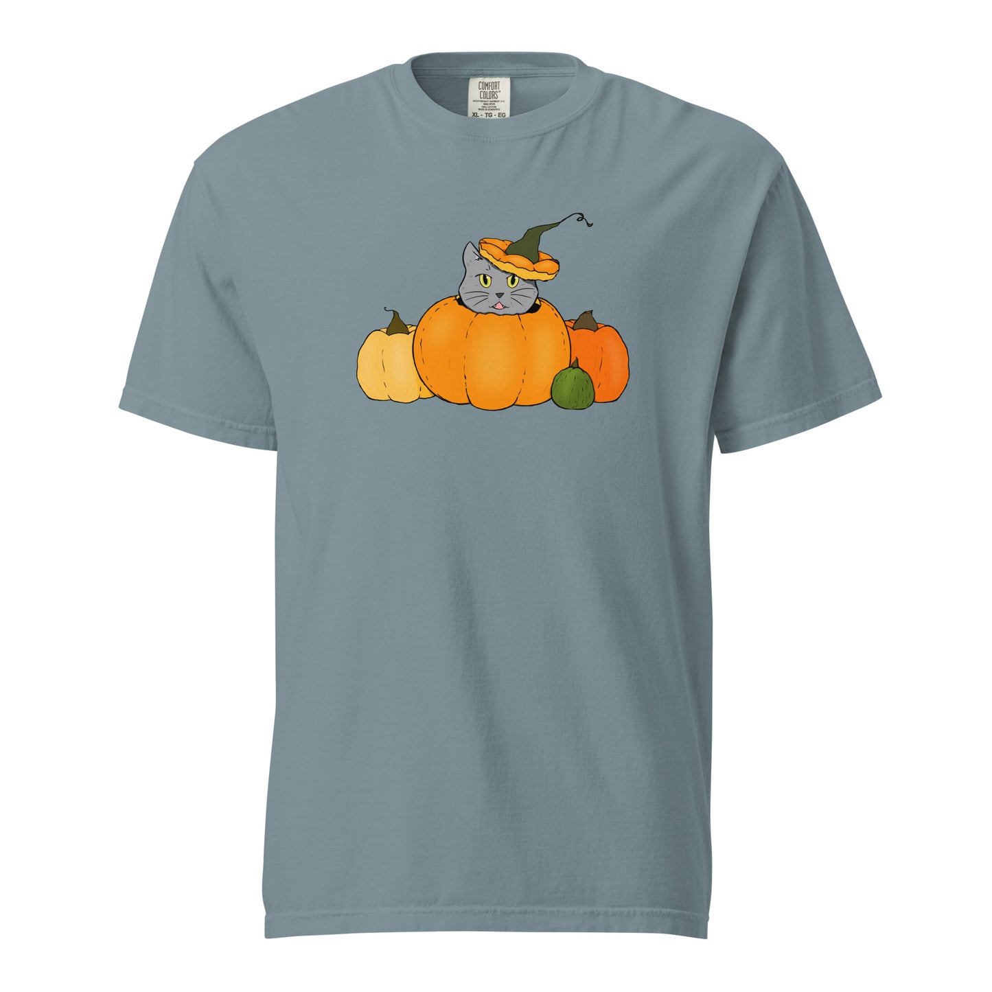 T-shirt Chat Citrouille