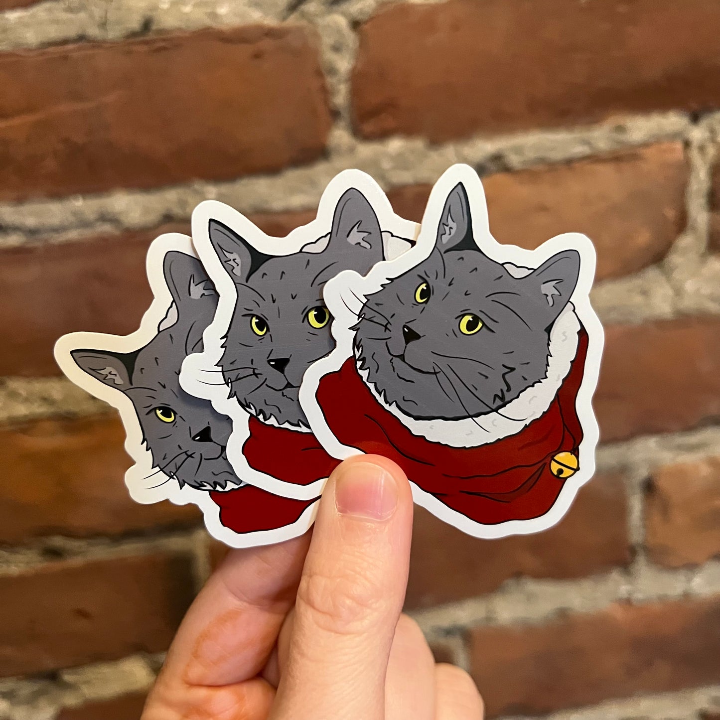 Chat de Noël Sticker