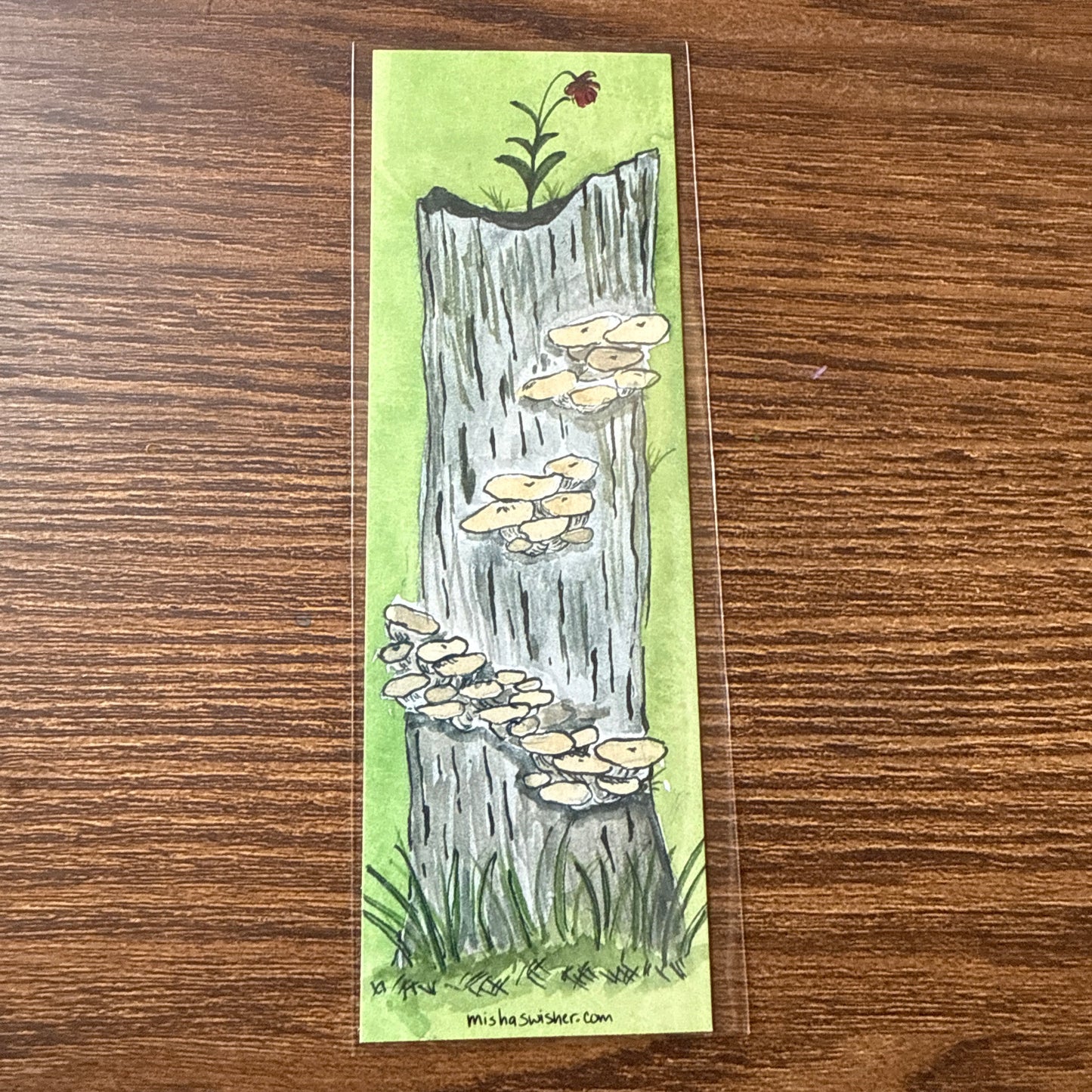 Mushroom stump bookmark