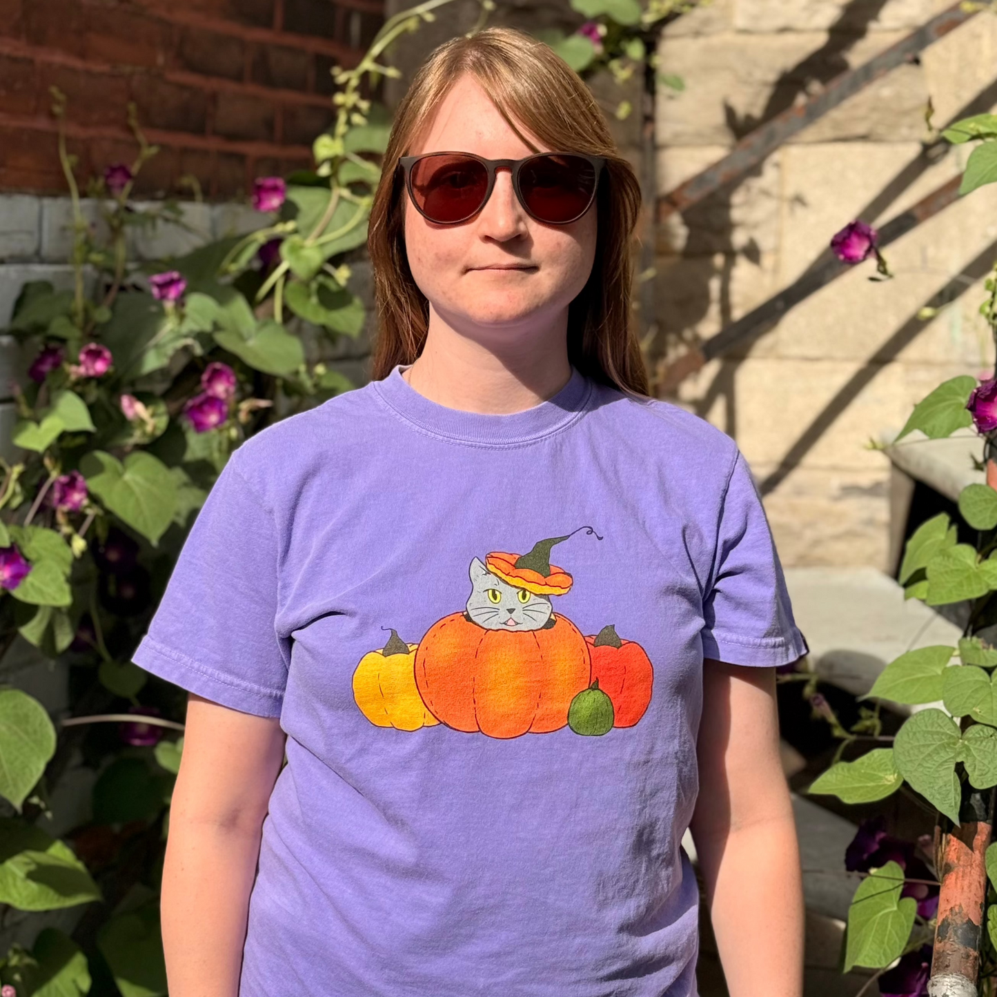 Pumpkin Cat T-shirt