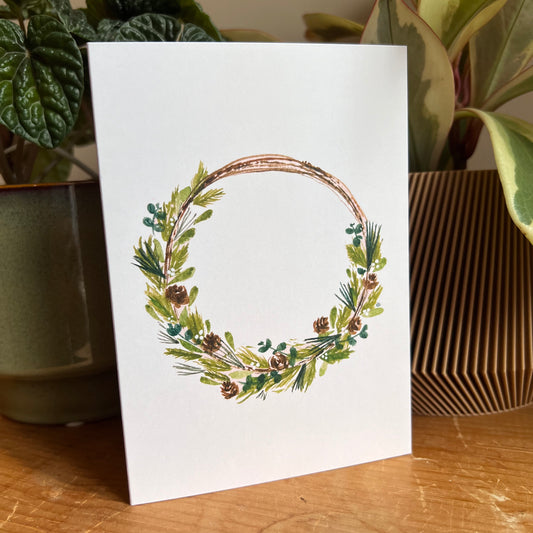 Artistic Wreath Card