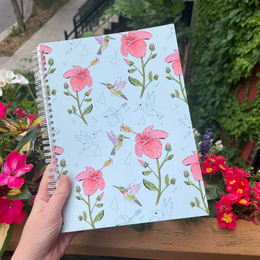 Spiral Hibiscus Notebook