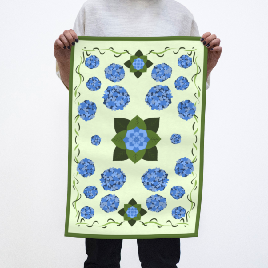 Hydrangea Tea Towel