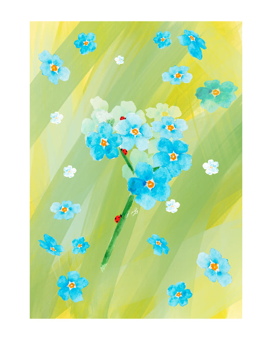Revamp: Forget Me Not Greeting Card