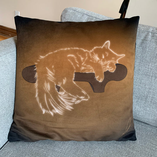 Cozy Cat Pillow Case | 18x18"