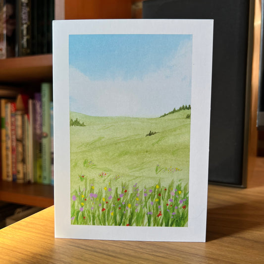 Wildflower Hillscape Card