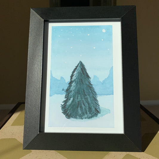 Winter Night Art Print