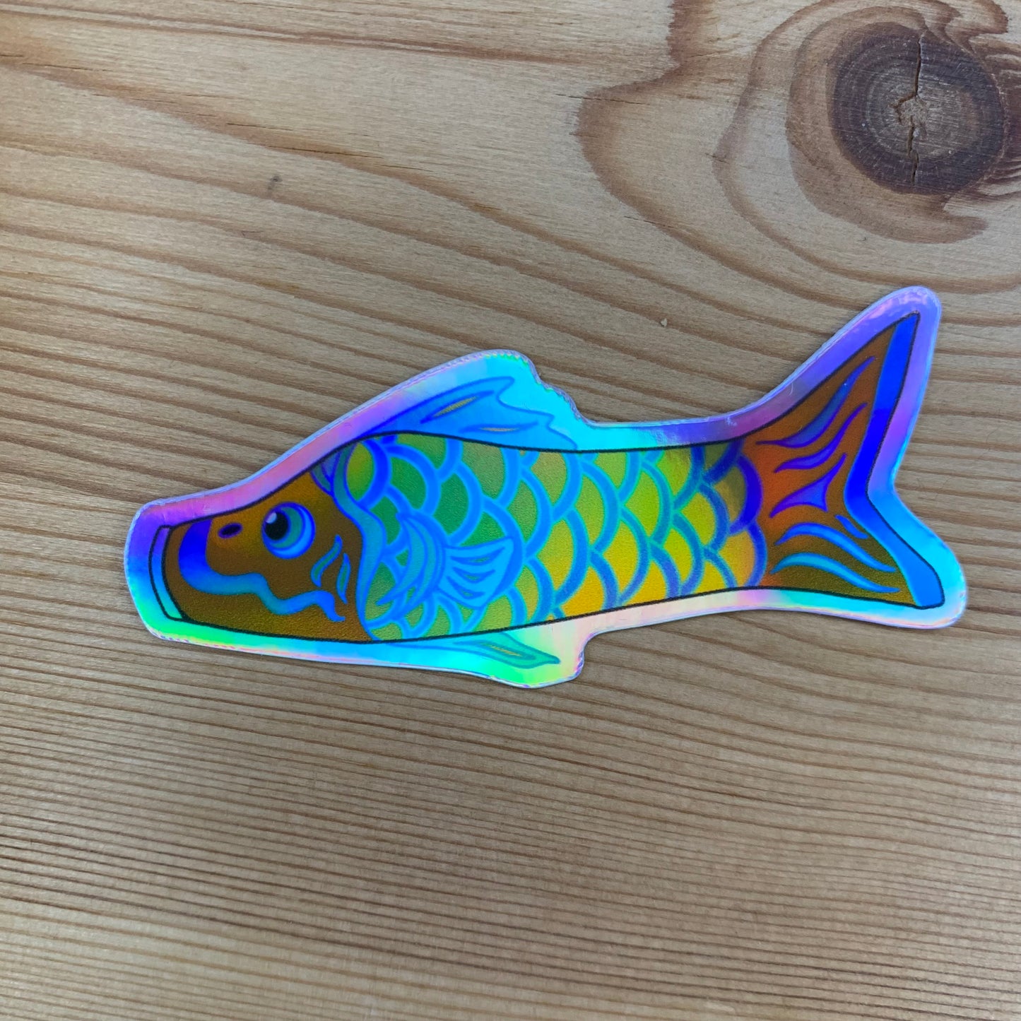 Holographic Koi Sticker